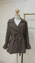 Single Breasted Collar Down Trench Coat